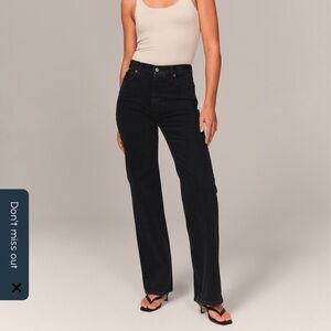 Abercrombie & Fitch Black High Rise Women's Jeans